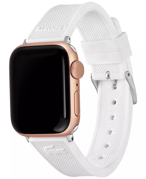 Petit Pique Beyaz Silikon Kordon Apple Watch® 38mm/40mm Beyaz - 2