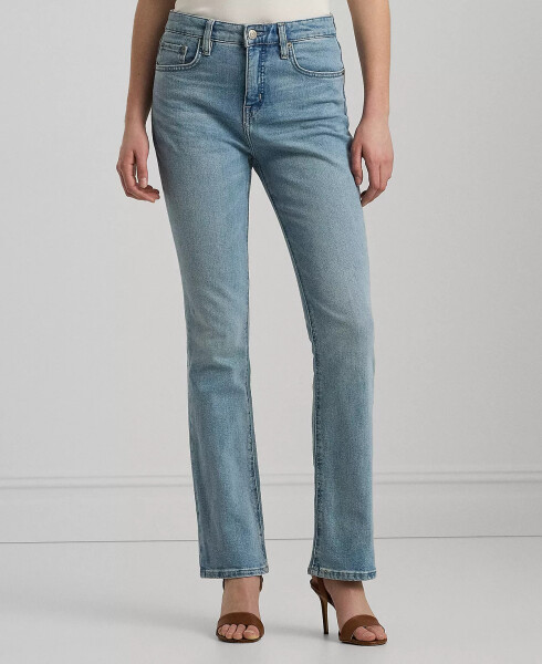 Petite High-Rise Bootcut Jeans Blue - 1