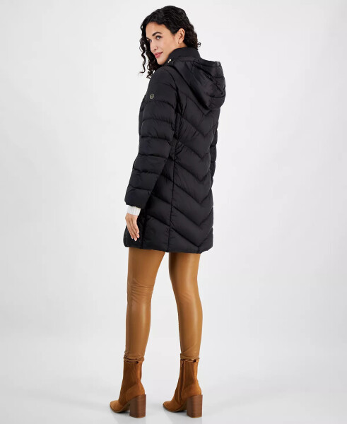 Petite Hooded Packable Down Puffer Coat, Created for Modazone Black - 2