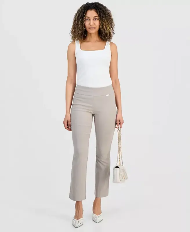 Petite Mid-Rise Bootcut Pantolon, Petite & Petite Short, Modazone için yaratıldı - 1