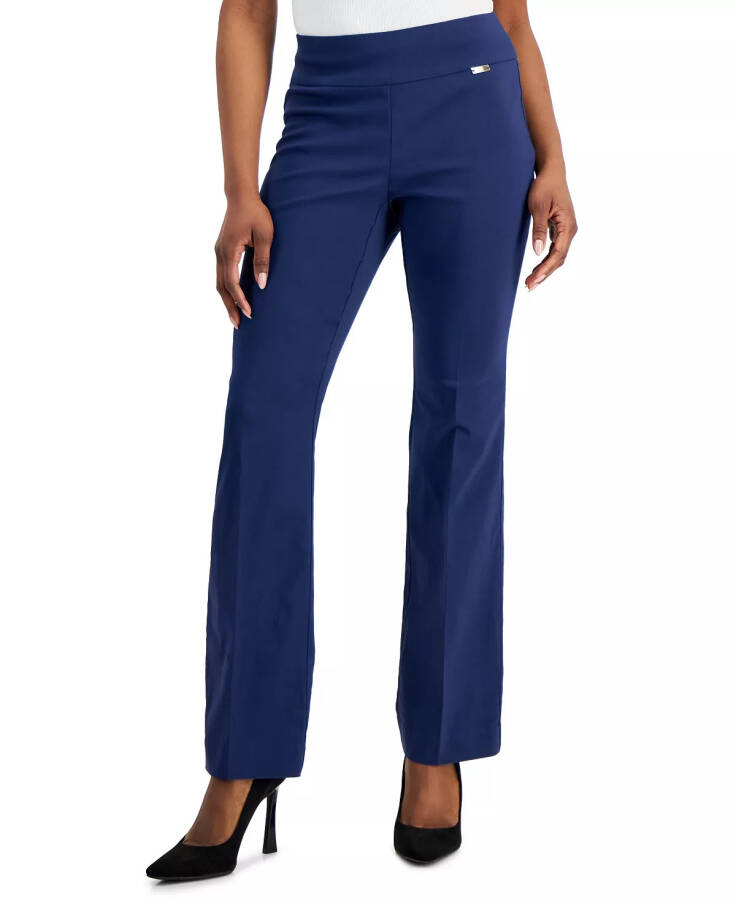 Petite Mid-Rise Bootcut Pants, Created for Modazone Indigo Sea - 3