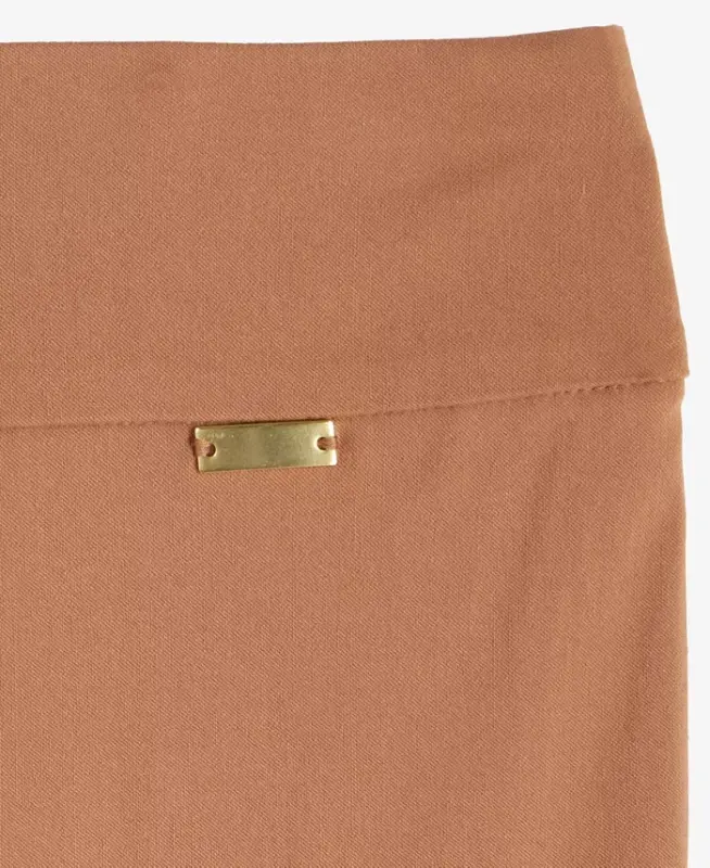 Petite Mid-Rise Bootcut Pants, Petite & Petite Short, Created for Modazone - Brown Saira - 2