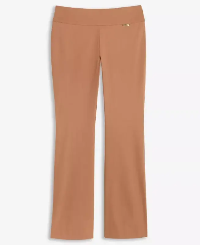 Petite Mid-Rise Bootcut Pants, Petite & Petite Short, Created for Modazone - Brown Saira - 3