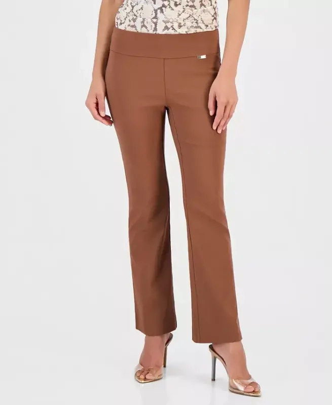 Petite Mid-Rise Bootcut Pants, Petite & Petite Short, Created for Modazone - Copper Moon - 2
