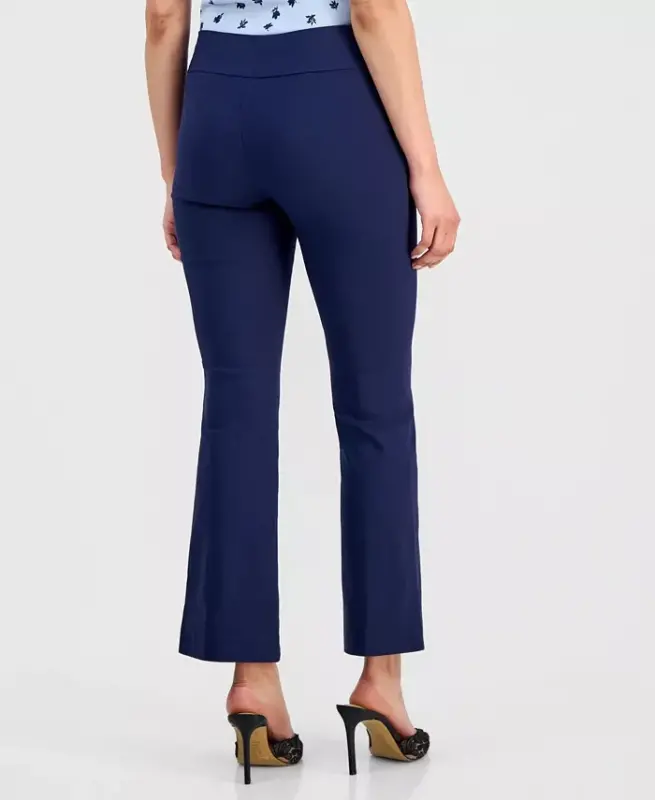 Petite Mid-Rise Bootcut Pants, Petite & Petite Short, Created for Modazone - Intrepid Blue - 2