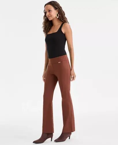 Petite Mid-Rise Bootcut Pants, Petite & Petite Short, Created for Modazone - Moroccan Brown - I.N.C. International Concepts (1)
