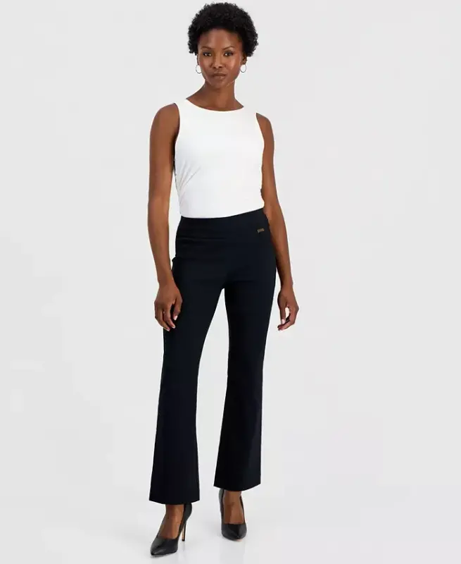 Petite Mid-Rise Bootcut Pants, Petite & Petite Short, Modazone uchun yaratilgan - 1