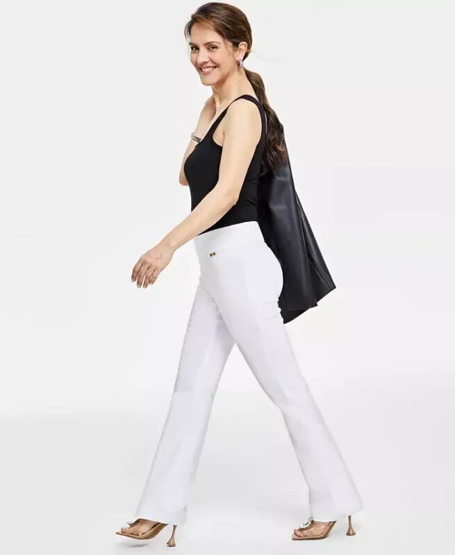 Petite Mid-Rise Bootcut Pants, Petite & Petite Short, Modazone uchun yaratilgan - 3