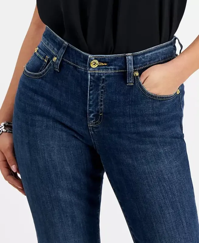 Petite Mid-Rise Flare Denim Jeans, Created for Modazone - 3
