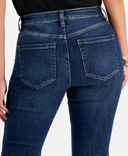Petite Mid-Rise Flare Denim Jeans, Created for Modazone - 5