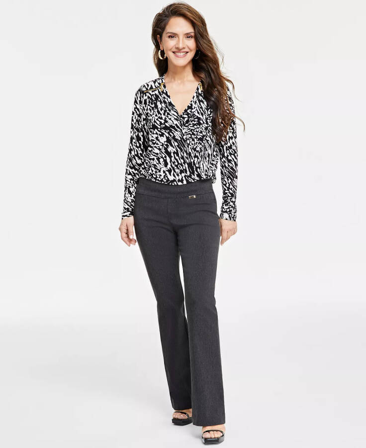 Petite Mid-Rise Mini-Bootcut Pants - 5