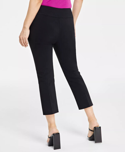 Petite Mid-Rise Straight-Leg Capri Pants, Created for Modazone Deep Black - 8