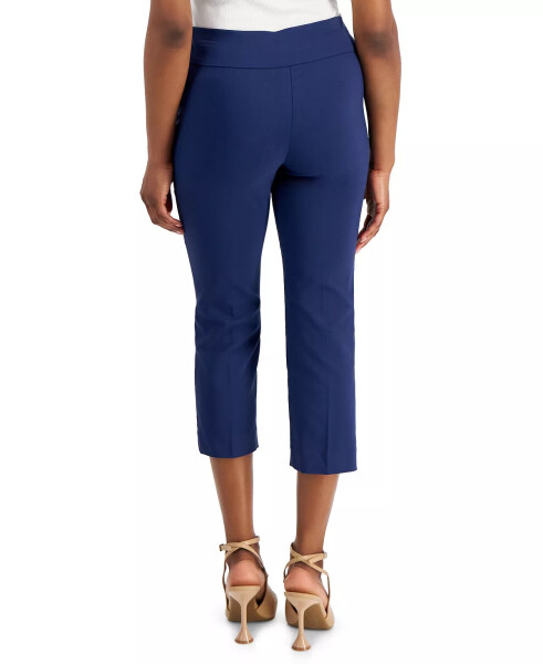 Petite Mid-Rise Straight-Leg Capri Pants, Created for Modazone Indigo Sea - 4