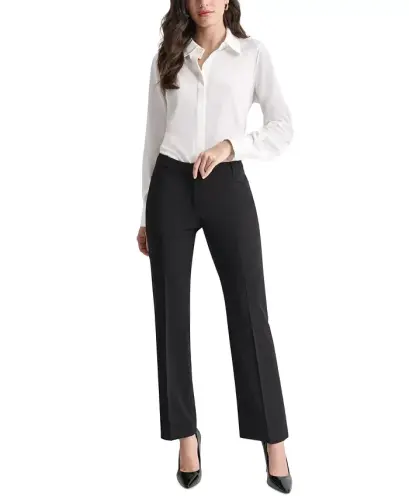 Petite Modern-Fit Mid-Rise Wide-Leg Pants - 1