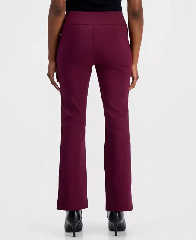 Petite o'rta belli Bootcut shimlar, Petite & Petite Kalta, Modazone uchun yaratilgan - Berry Wine - 4