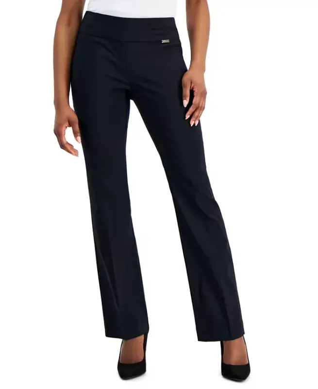 Petite Mid-Rise Bootcut Pants, Petite & Petite Short, Created for Modazone - 1