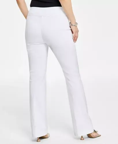 Petite Mid-Rise Bootcut Pants, Petite & Petite Short, Created for Modazone - Bright White - 2