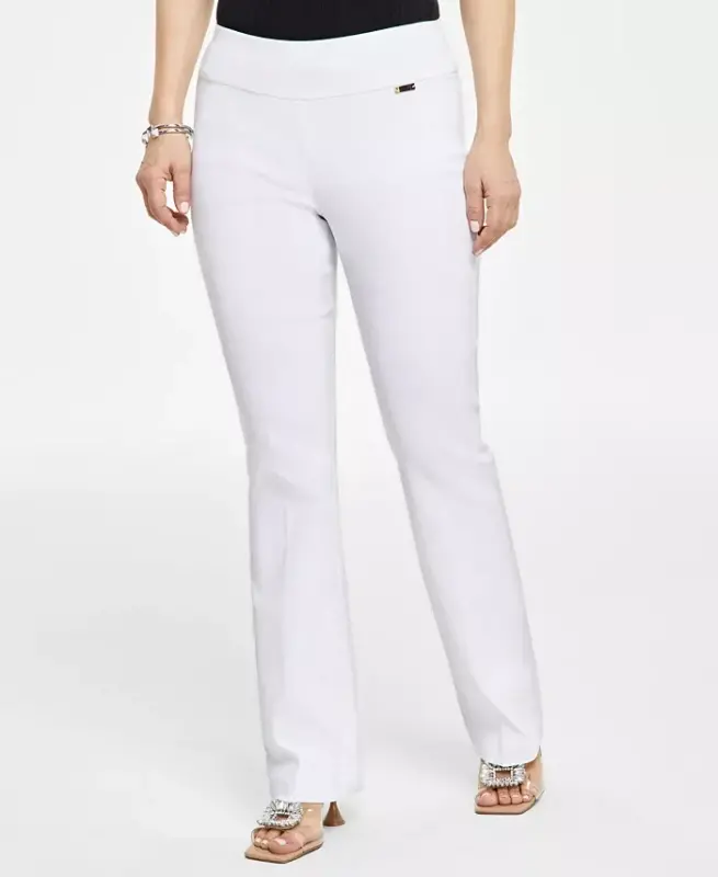 Petite Orta Yükseklikte Bootcut Pantolon, Petite & Petite Kısa, Modazone için Yaratıldı - 4