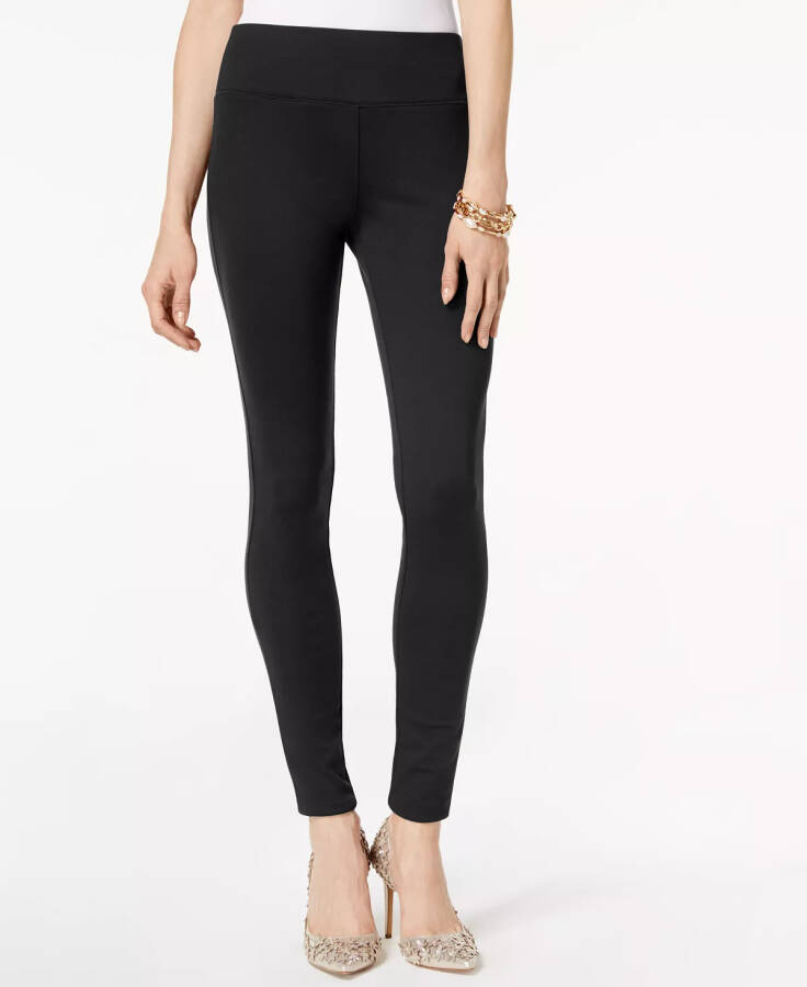 Petite Seamless Leggings, Created for Modazone Deep Black - 1