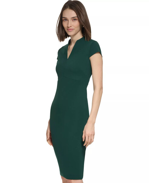 Petite Short-Sleeve Sheath Dress Malachite - 2