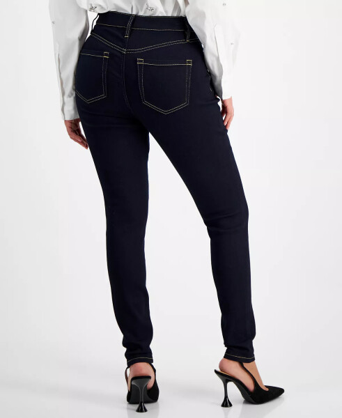 Petite Skinny-Leg Denim Jeans, Created for Modazone Dark Indigo - 2