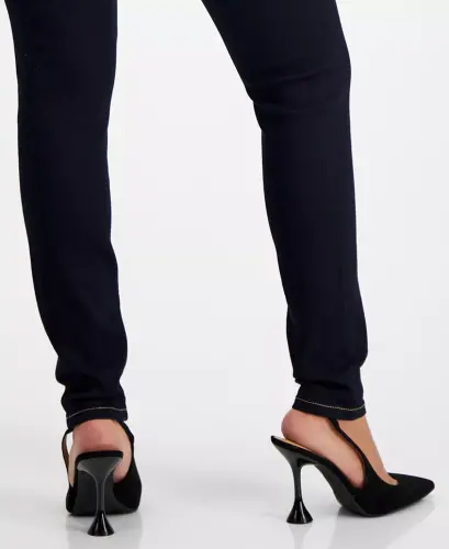 Petite Skinny-Leg Denim Jeans, Created for Modazone-Dark Indigo - 4