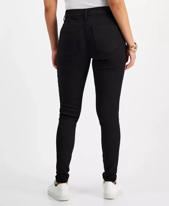 Petite Skinny-Leg Denim Jeans, Created for Modazone - Deep Black - 2