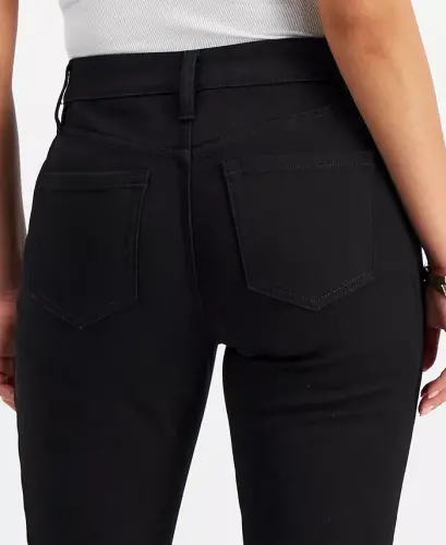 Petite Skinny-Leg Denim Jeans, Created for Modazone - Deep Black - 4