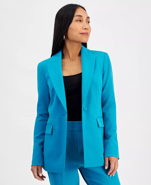 Petite Tailored Blazer, Created for Modazone Dreamy Aqu - 1