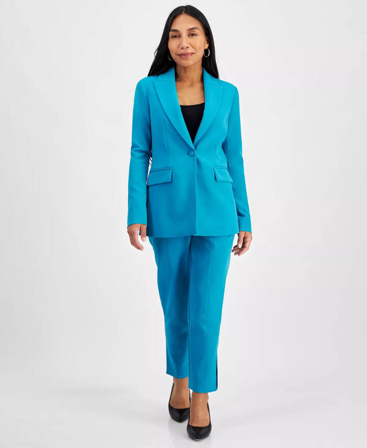 Petite Tailored Blazer, Created for Modazone Dreamy Aqu - 3