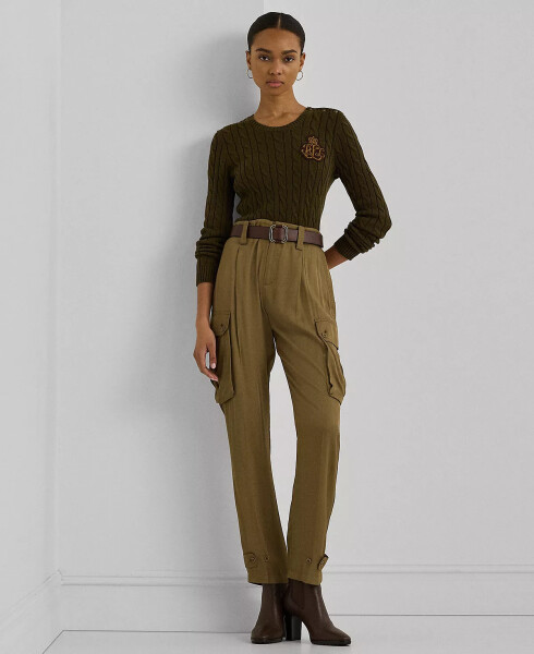 Petite Utility Cargo Pants Honey Tan - 4