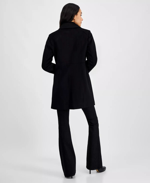 Petite Zip-Front Coat, Created for Modazone Black - 2