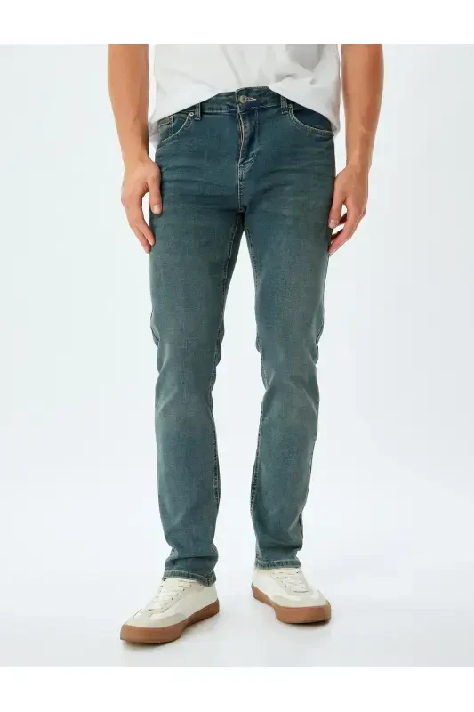 Petrol Erkak Jean Jinsi 5wam40078ıd-PETROL - 3