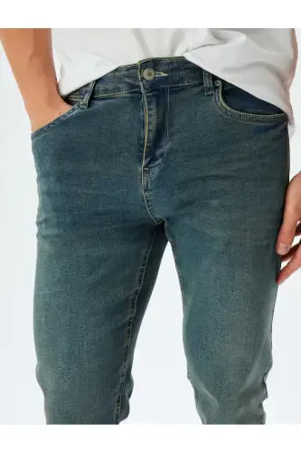 Erkek Jean Pantolon 5WAM40078ID PETROL - 5