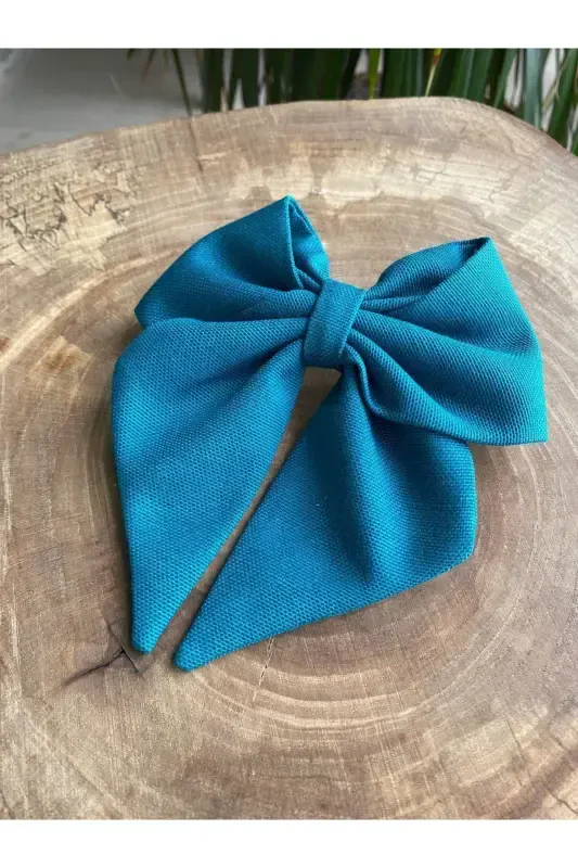 Petrol Green Ribbon Buckle / Bow Buckle / Summer Buckle-Petrol Blue - ÖYKÜSH COLLECTION
