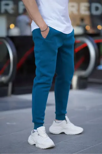 Petrol Mavisi Basic Eşofman 4210-Petrol Mavisi - 1