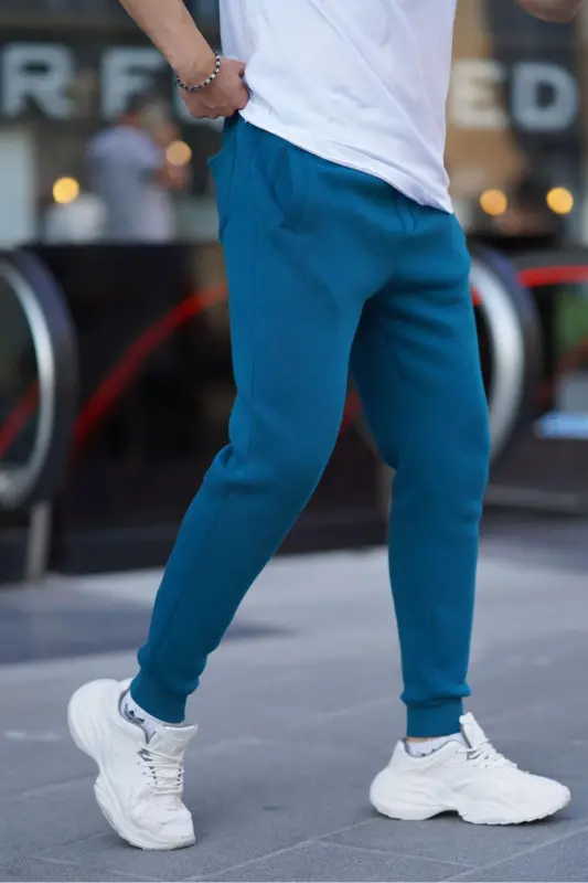 Petrol Mavisi Basic Eşofman 4210-Petrol Mavisi - 2