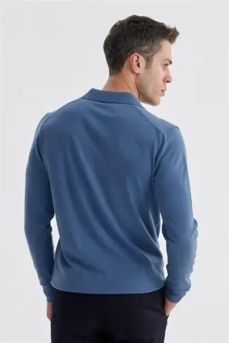Petrol Slim Fit Polo Neck Knitted Pullover - 3