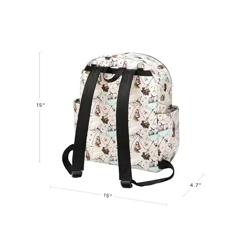 Petunia Pickle Bottom Ace Backpack - Multi-Function Diaper Bag with Insulated Pockets and Changing Pad - Wide Zip-top for Easy Access to Contents - Halloween Town - 4