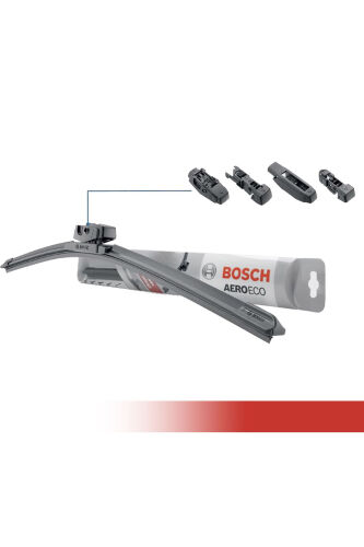 Peugeot 208 Banana Wiper Blade Set Front Rear Aeroeco 2012-2018 - BOSCH (1)