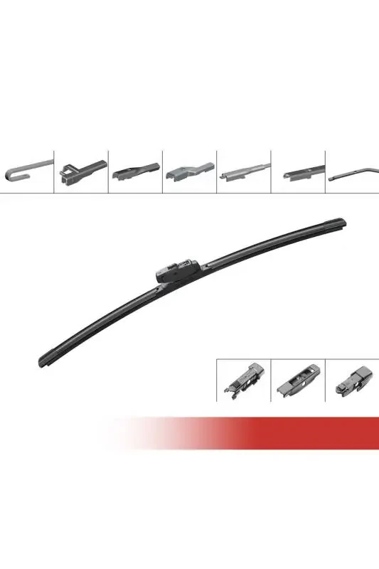 Peugeot 208 Banana Wiper Blade Set Front Rear Aeroeco 2012-2018 - 4