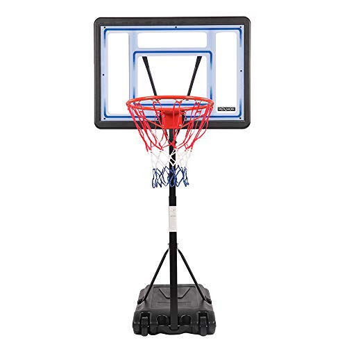 PEXMOR Pool Basketball Hoop & Volleyball Poolside, Portable for Swimming Pool, Upgraded Water Basketball Backboard Stand for Pool Indoor Outdoor - 1