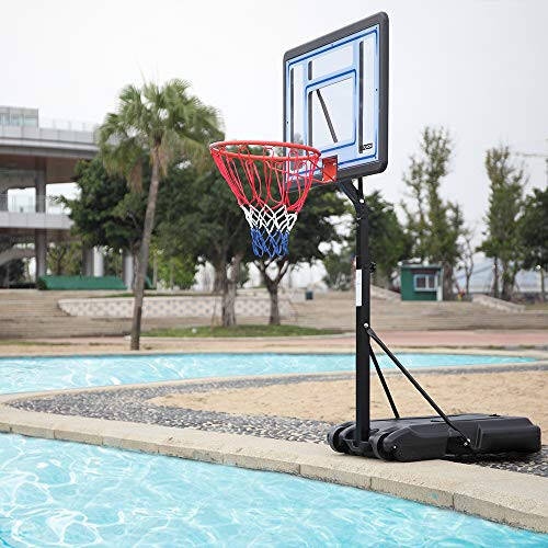 PEXMOR Pool Basketball Hoop & Volleyball Poolside, Portable for Swimming Pool, Upgraded Water Basketball Backboard Stand for Pool Indoor Outdoor - 2