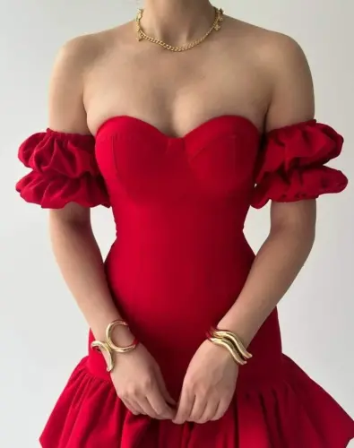 Peyda Strapless Dress - 12