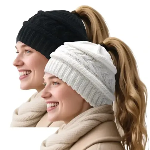 PFFY Beanie Erkaklar Ayollar Unisex Trikotaj Manshetli Oddiy Qishki Shapka Bosh Suyagi Shapka - 1