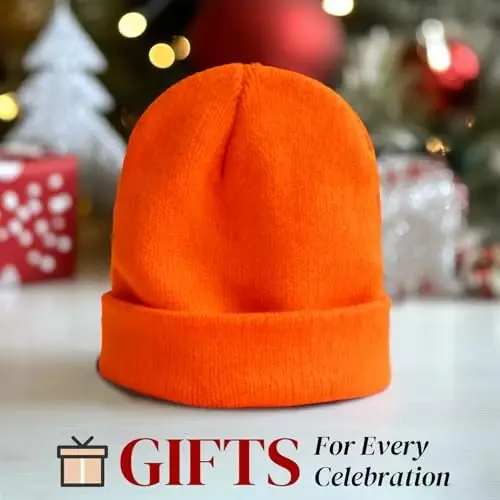 PFFY Beanie for Men Women Unisex Knit Cuffed Plain Winter Beanies Hats Skull Cap - 7