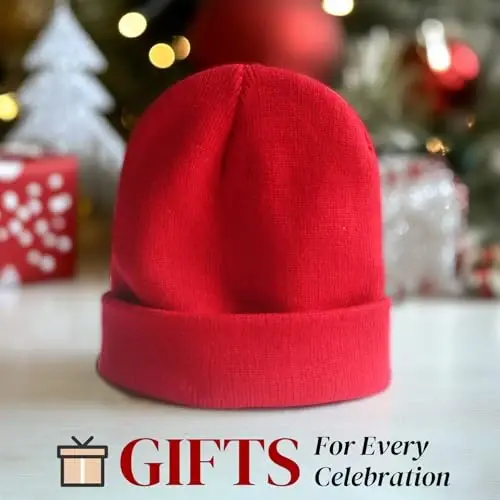 PFFY Beanie for Men Women Unisex Knit Cuffed Plain Winter Beanies Hats Skull Cap - 7