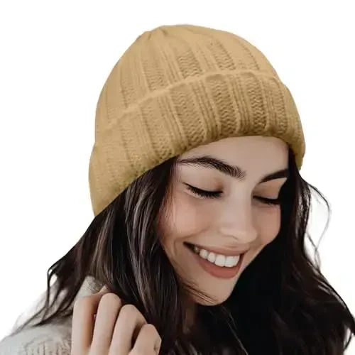 PFFY Beanie Hat for Women Winter Warm Knit Beanies Hats Skull Cap 