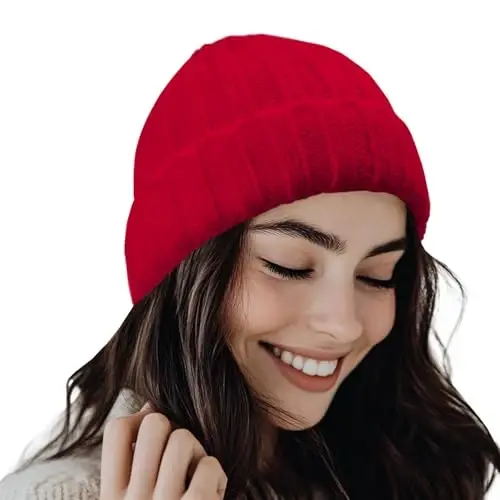 PFFY Beanie Hat for Women Winter Warm Knit Beanies Hats Skull Cap - 1