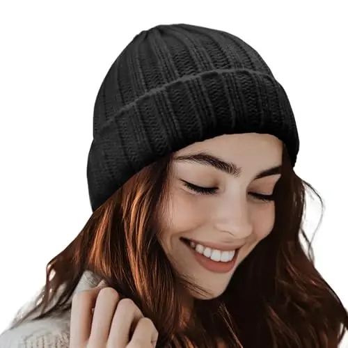 PFFY Beanie Hat for Women Winter Warm Knit Beanies Hats Skull Cap - 1